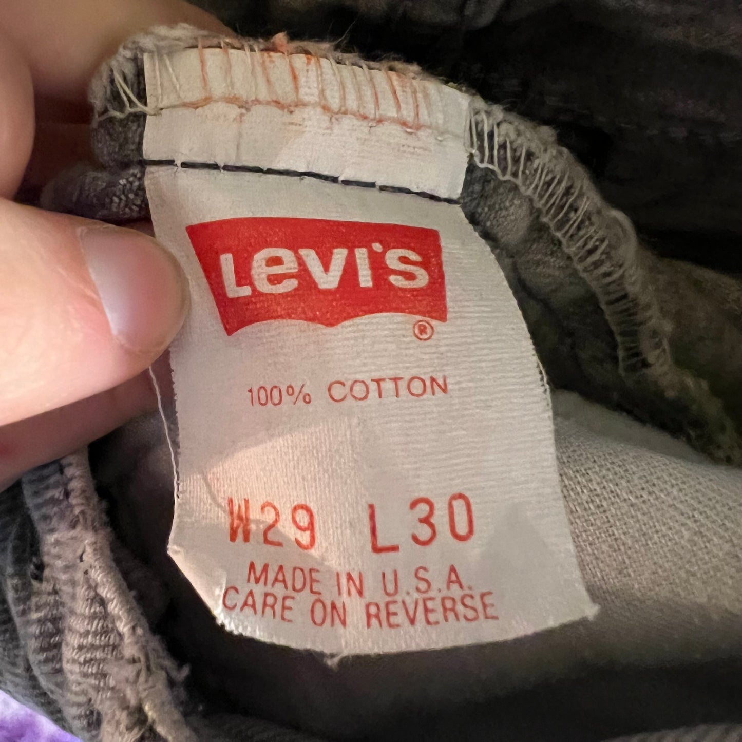 Vintage 90's Levi's 506 Acid Wash Straight Leg Denim Jean - Size 28" x 29.5" - Made In USA