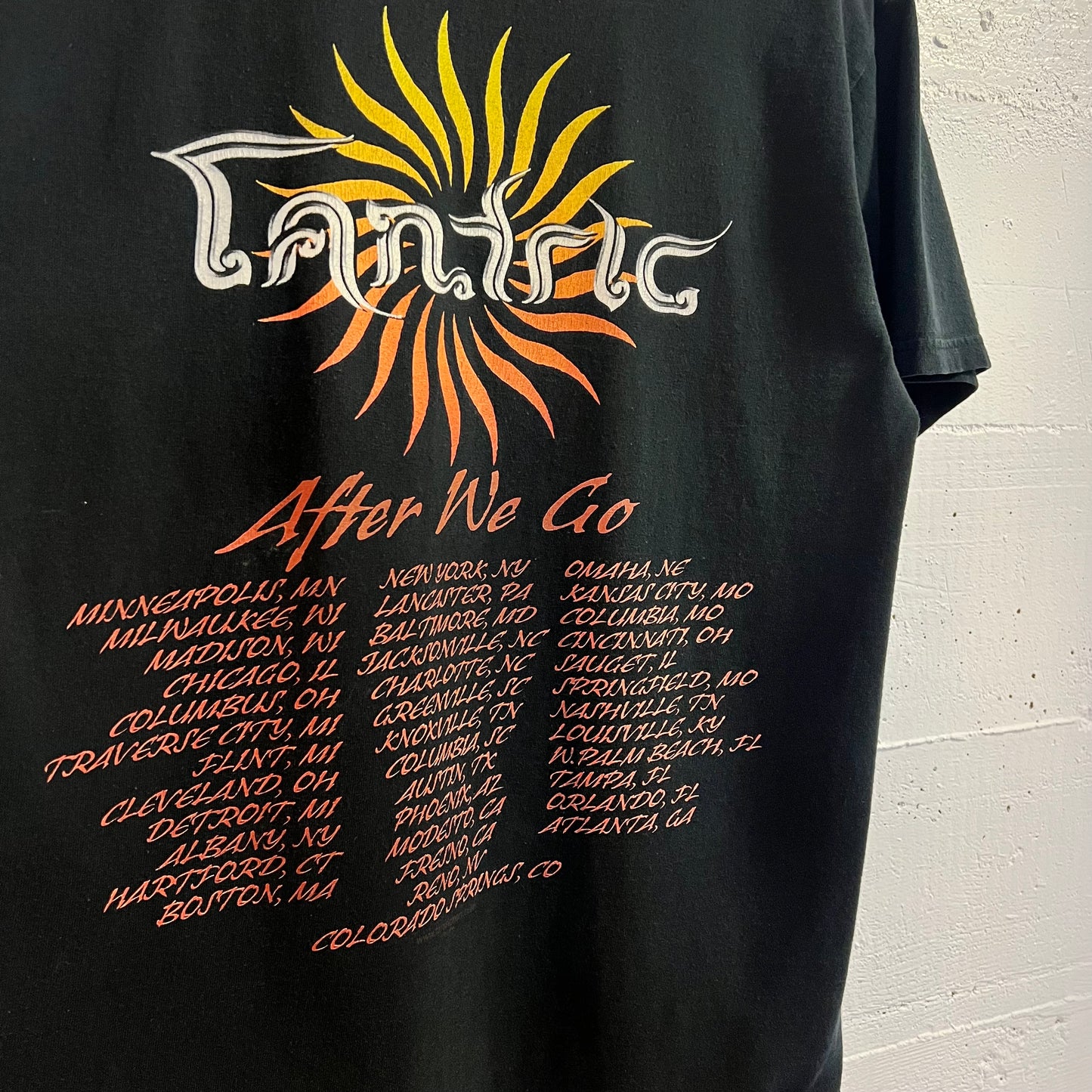 Vintage 2004 Tantric 'After We Go' Double Sided Tour T-Shirt - Size Medium - Black