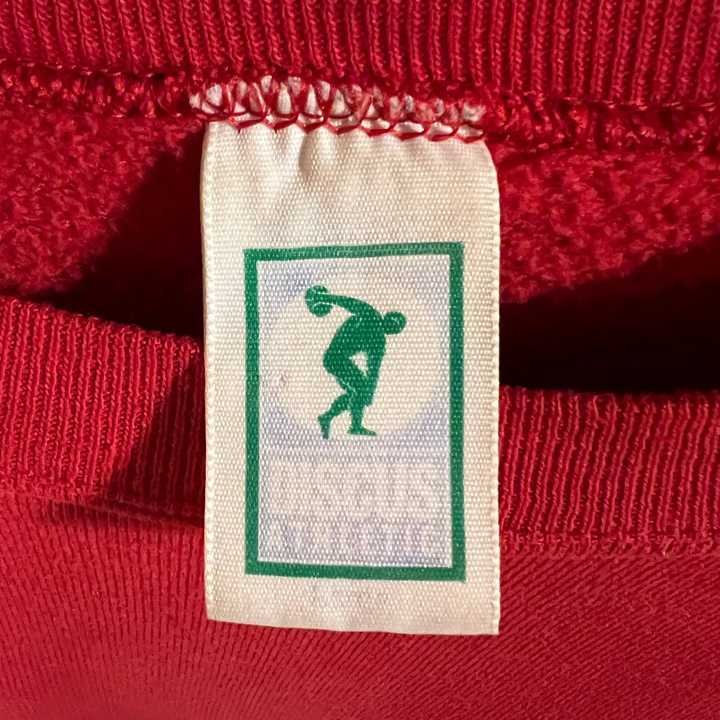 Vintage 90's Ohio State University Buckeyes Discus Athletic Crewneck Sweatshirt - Size Large - Made In USA - Red