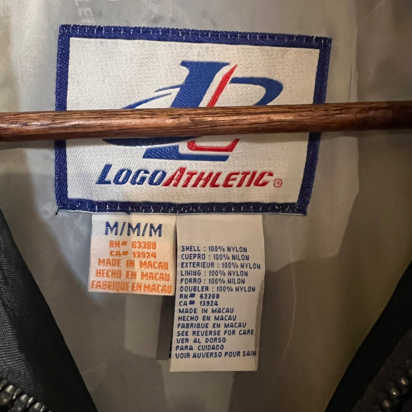 Vintage 90's Logo Athletic Busch Racing Nascar Nylon Windbreaker Jacket - Size Medium - Blue/Yellow