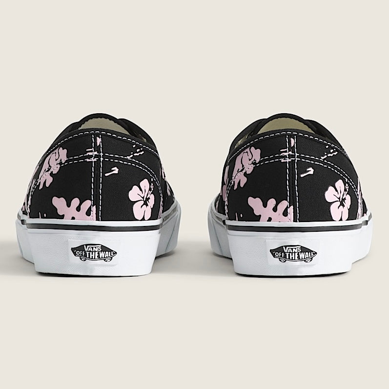 *New* Vans Authentic Archive Floral Print Shoe - Size 7M.8.5W - Black/Pink - VN000Z75B9P