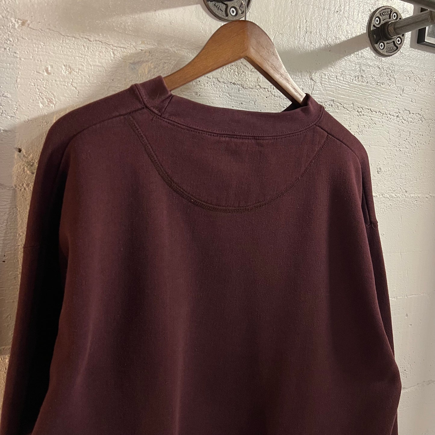 Vintage Embroidered Bald Eagle Headwaters Heavyweight Crewneck Sweatshirt - Size XL - Burgundy/Tan