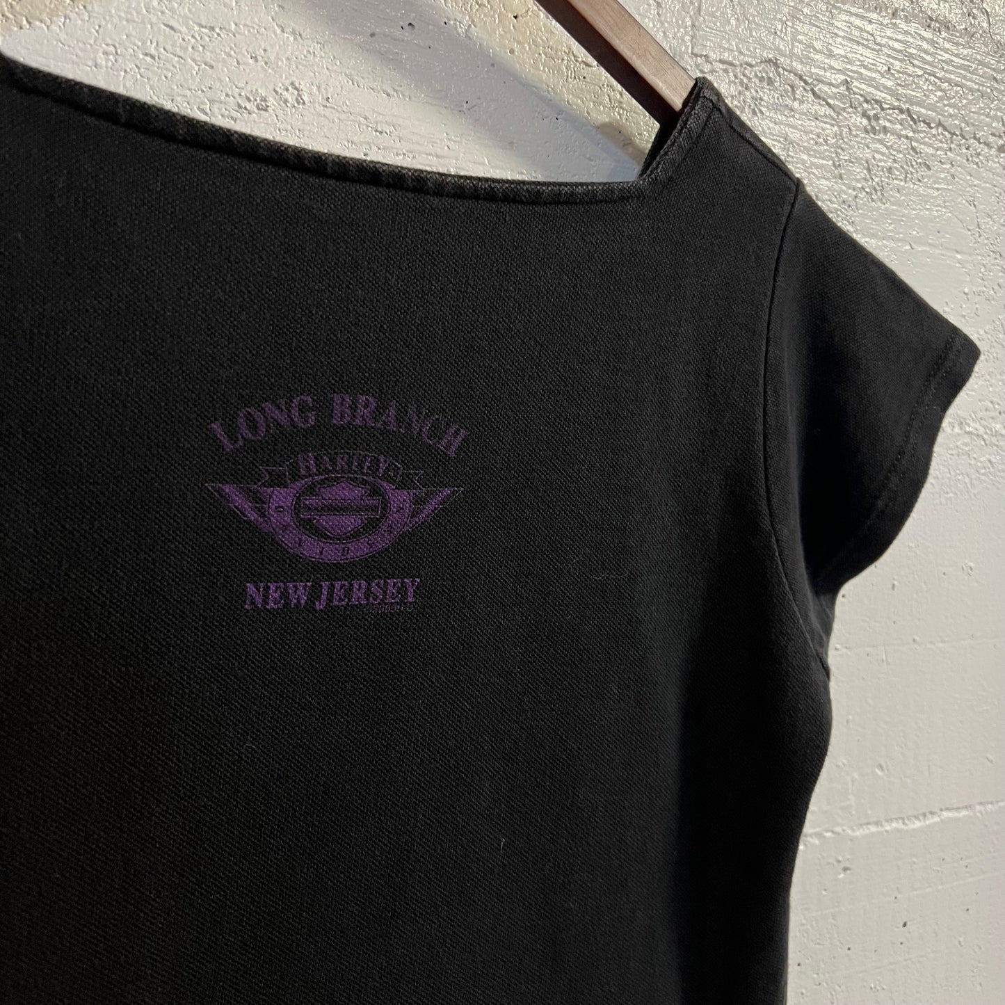 Vintage 2000 Harley Davidson Womens Baby Tee - Size Small - Black/Purple