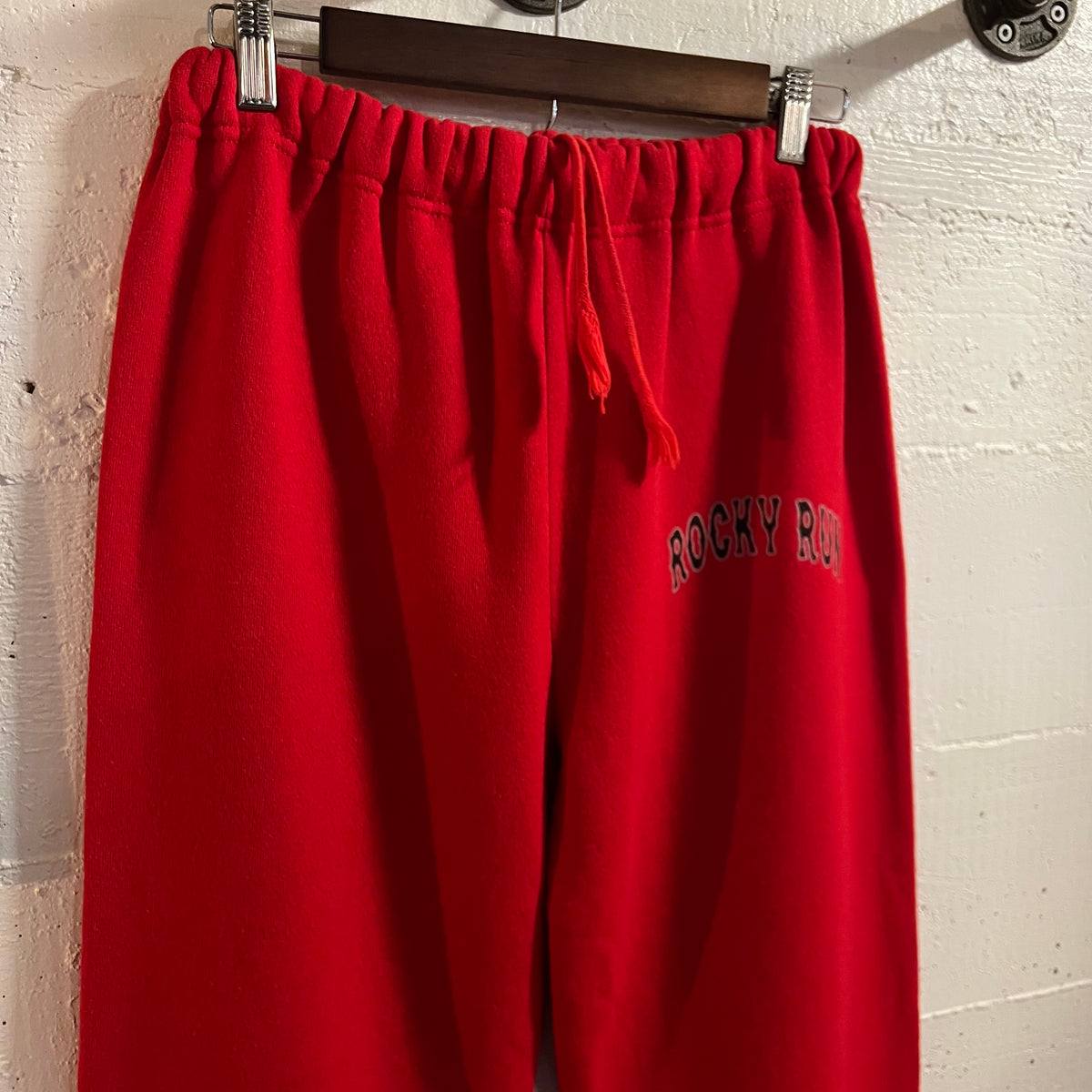 Vintage 80’s Champion Rocky Run Adjustable Waist Sweatpants - Size Small - Made In USA - Red