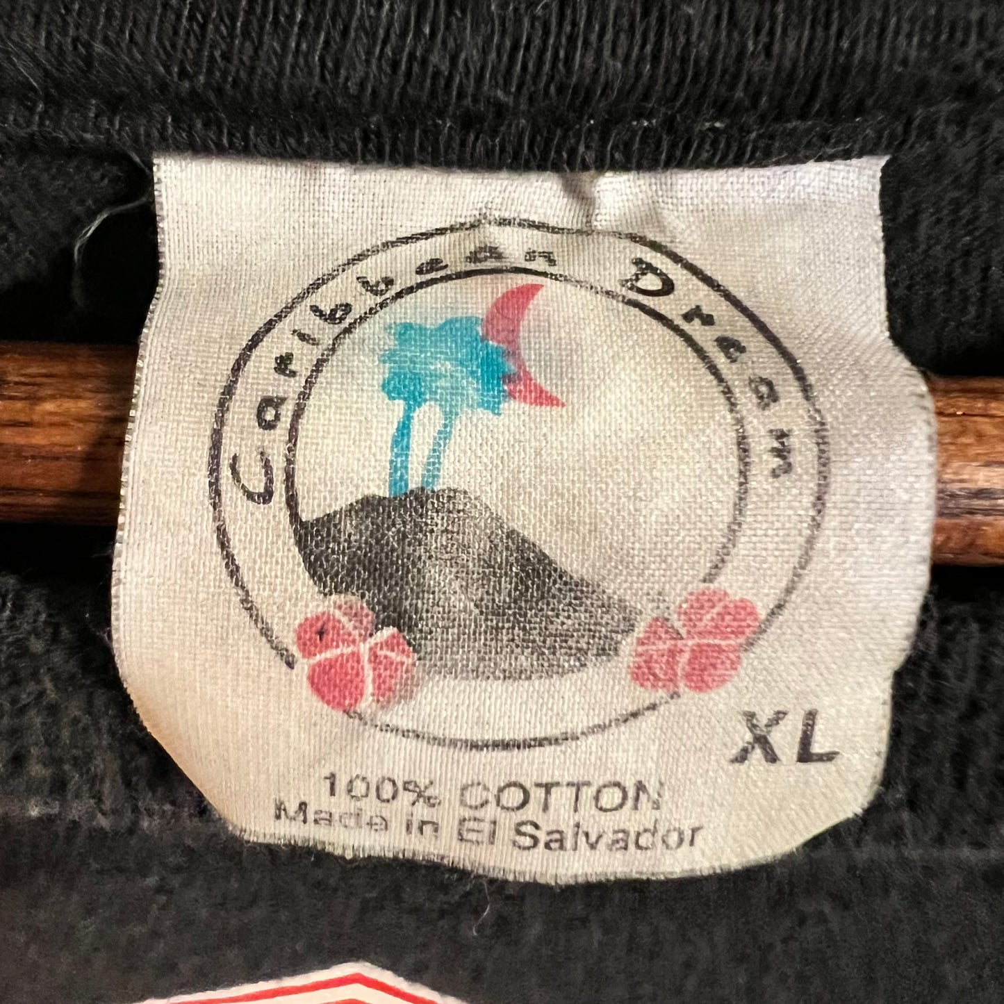 Vintage 90's Red Dog Lager Single Stitch Graphic T-Shirt - Size XL - Black/Red