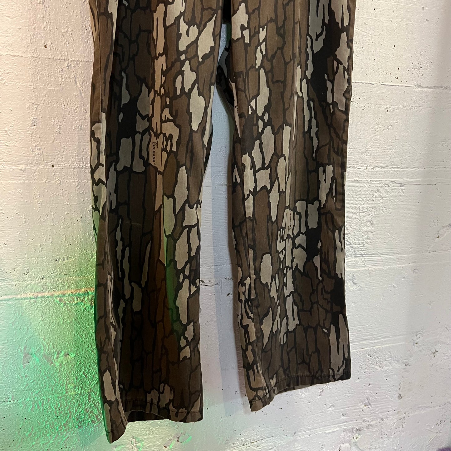 Vintage Saf-T-Back Trebark Camo Pants - Size 34" - Made In USA - Camouflage