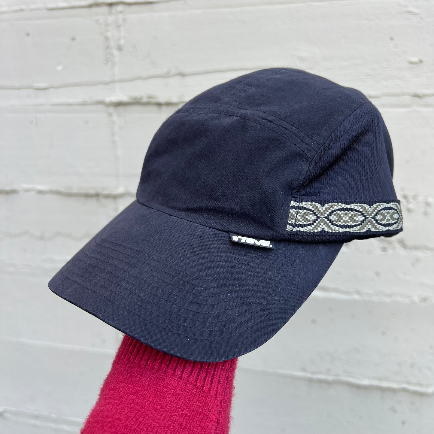 Vintage Teva 5-Panel Mesh Hiking Camp Cap - O/S - Black/Multi