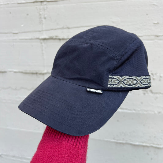 Vintage Teva 5-Panel Mesh Hiking Camp Cap - O/S - Black/Multi