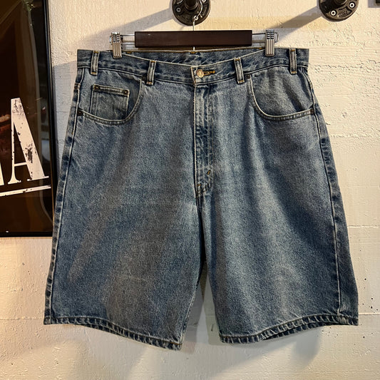 Vintage Arizona Jeans Baggy Denim Shorts - Size 36 - Light Wash