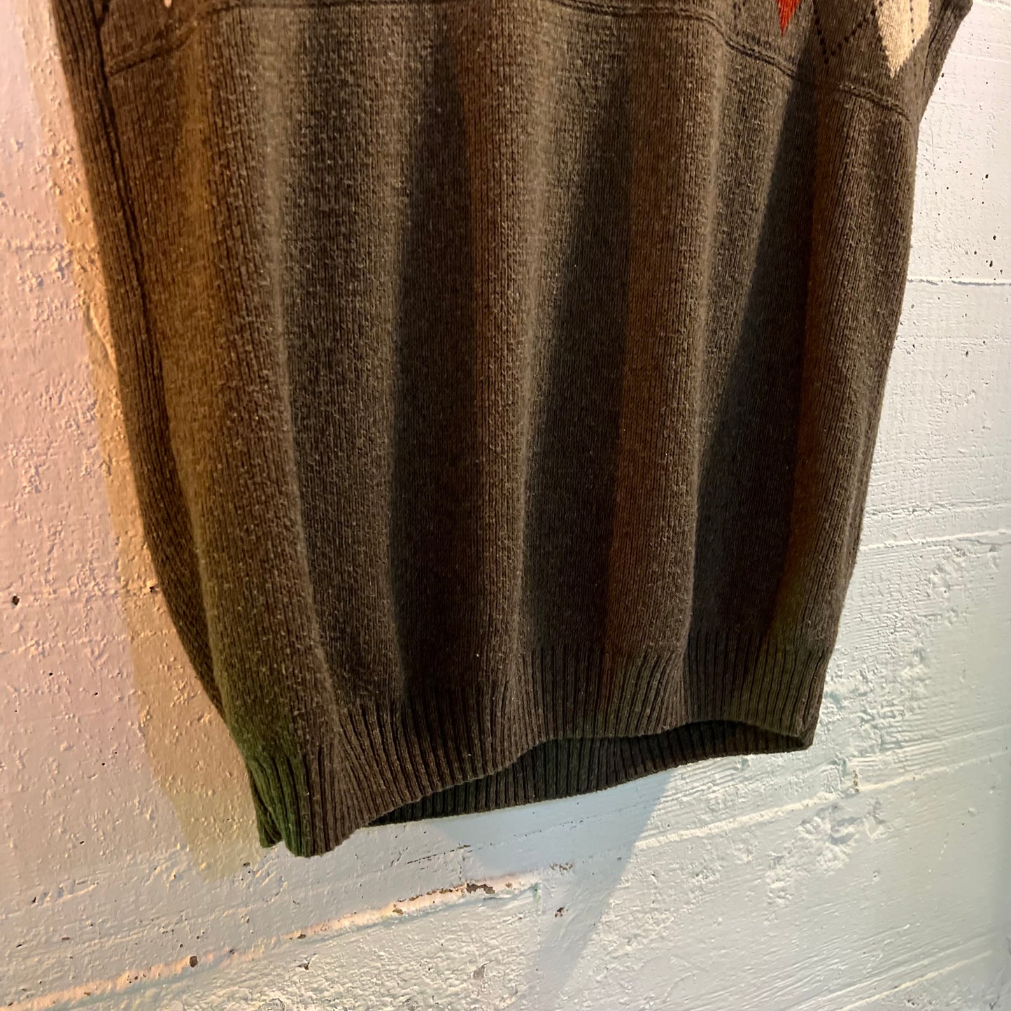 Vintage Liberty Sweaters Knitted Argyle Sweater Vest - Size Large - Made In USA - Grayish/Multi