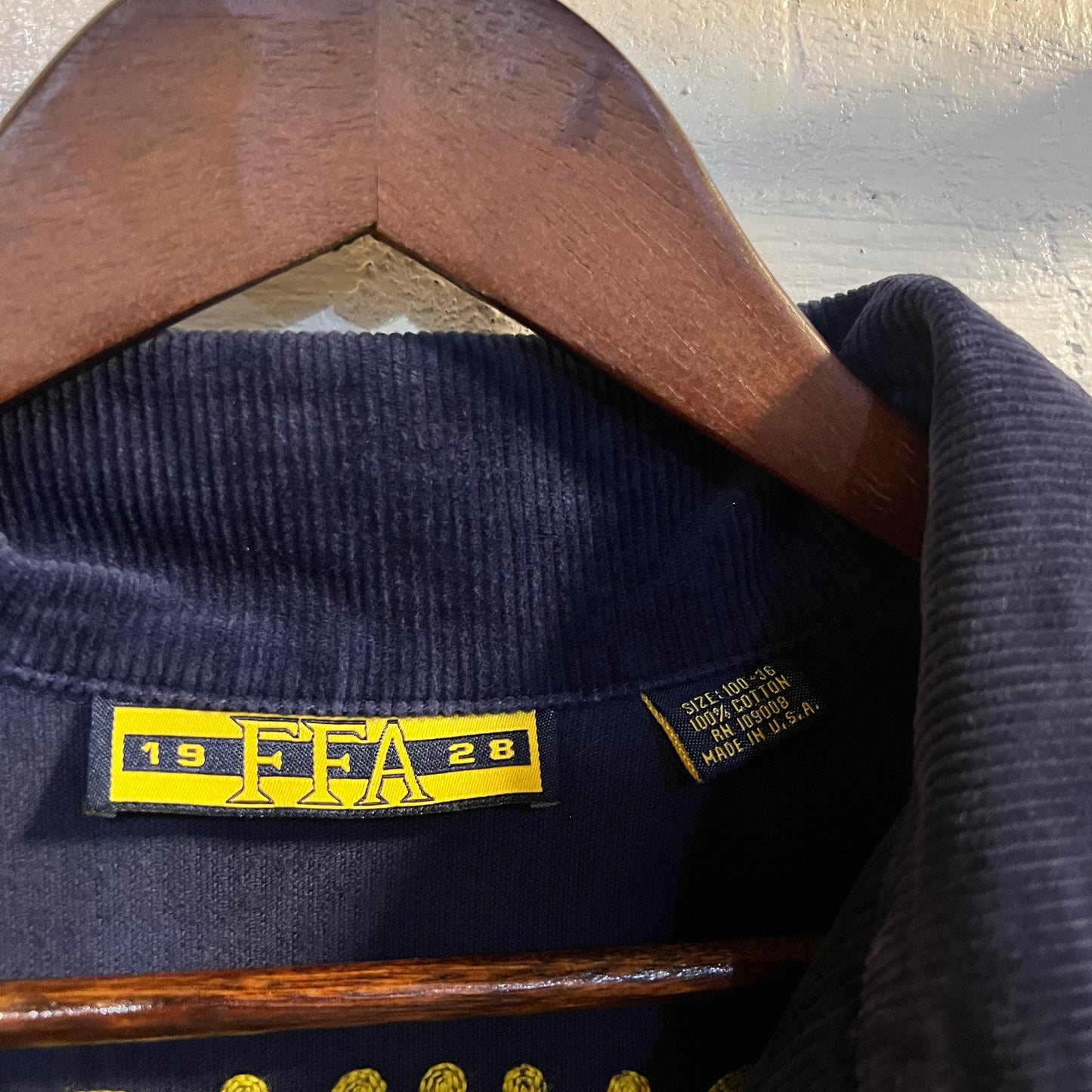 Vintage 2000's FFA 'Future Farmers Of America' Corduroy Jacket - Size 36 (S) - Made In USA