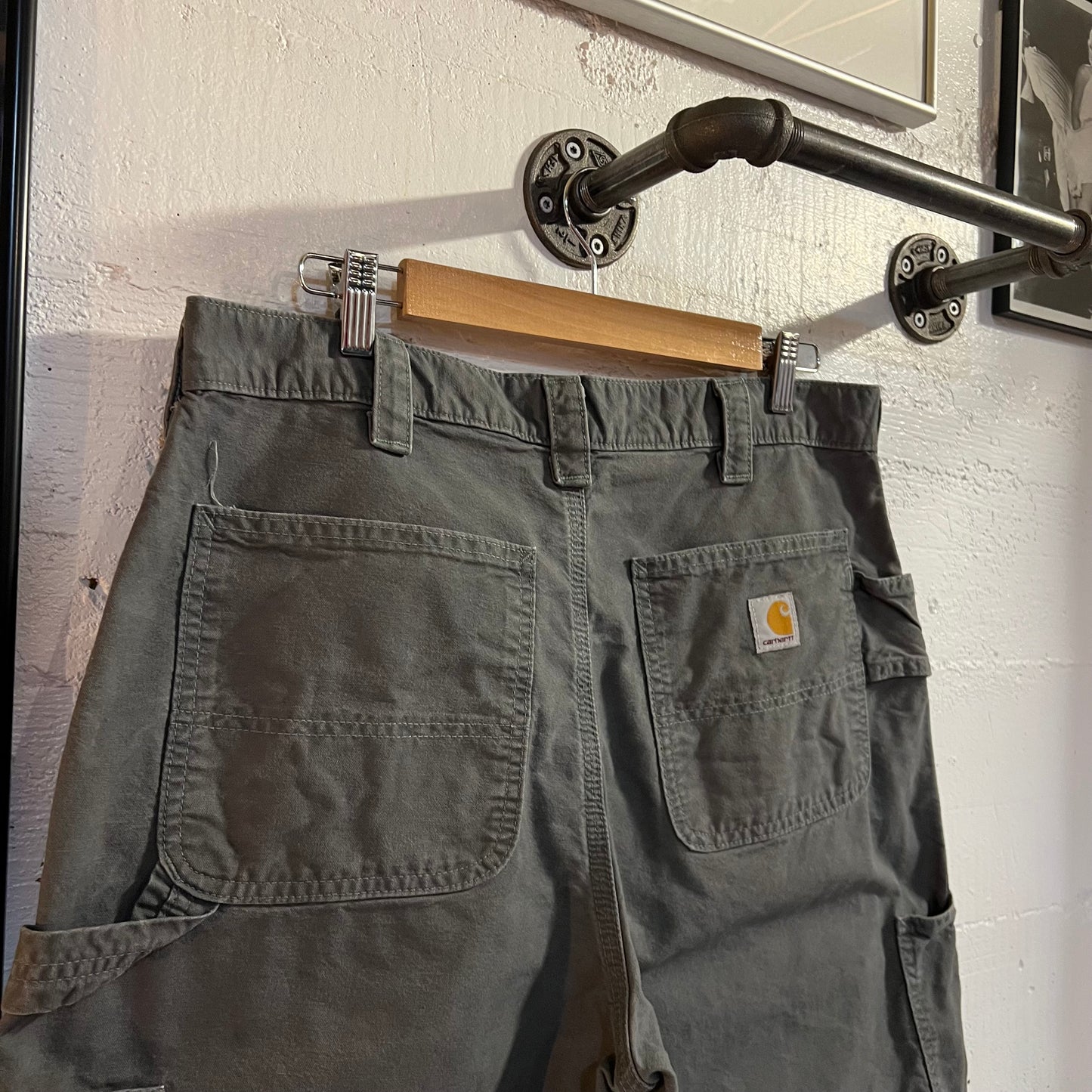 Carhartt Ripstop Canvas Carpenter Shorts - Size 33" x 10" - B147-FAT