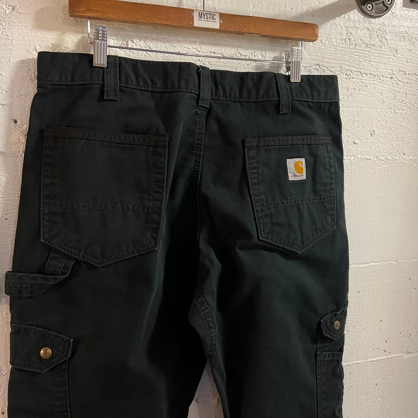 Carhartt Relaxed Fit Ripstop Double Knee Carpenter Pant - Size 34" x 30" - 100% Cotton - B342-BLK