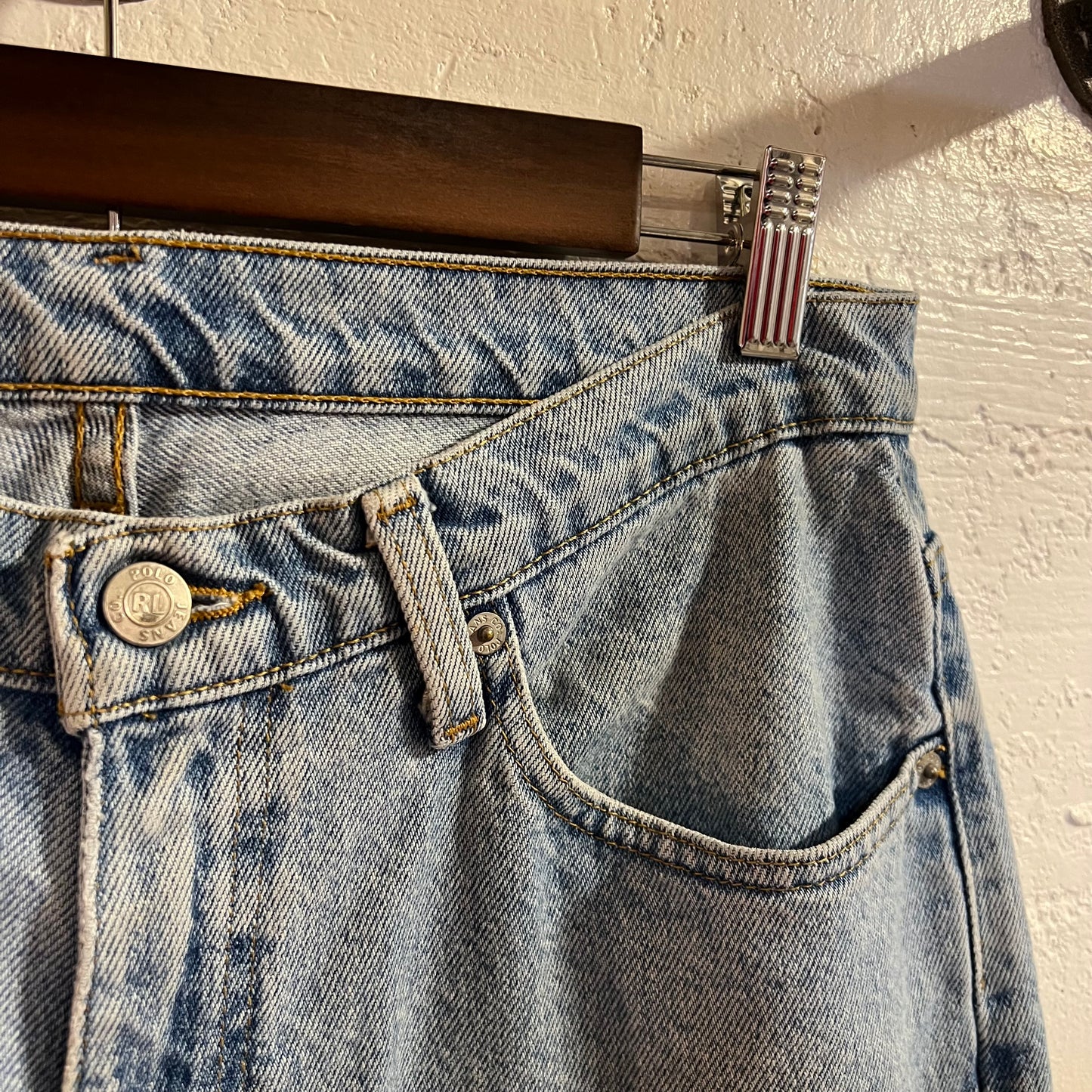 Vintage 2000's Polo Jeans Company Ralph Lauren Relaxed Fit Light Wash Button Fly Denim Jean - Size 32" x 34" - 100% Cotton