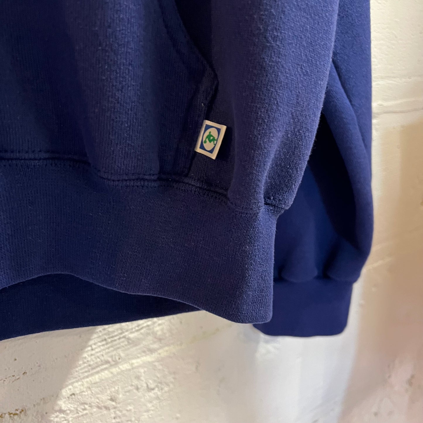 Vintage 90's Homegrown Pop Punk Band Discus Athletic Zip-Up Sweatshirt - Size XL - Made In USA - Navy