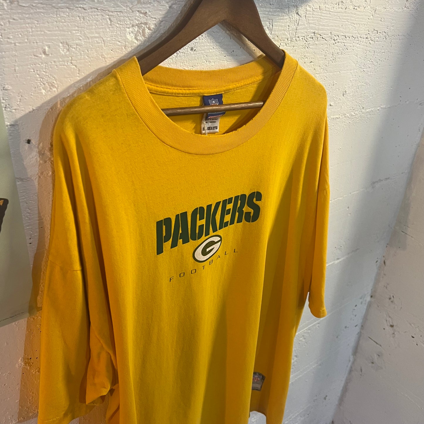 Vintage Y2K Green Bay Packers Reebok T-Shirt - Size XXL - Yellow/Green