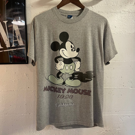 Vintage Disney Mickey Mouse California T-Shirt - Size Medium - Heather Grey/Multicolor