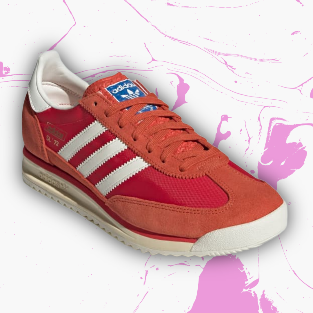 *New* Adidas Originals SL 72 RS Shoes - Size 10.5M/11.5W - JH8642 - Preloved Red/Core White/Pure Ruby