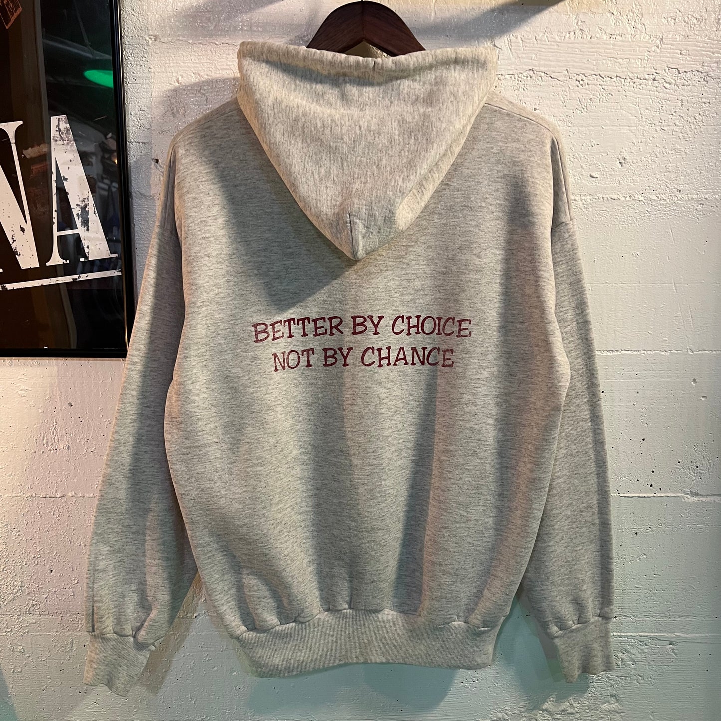 Vintage 90's Wildcat Track & Field Hoodie Sweatshirt - Size Large - Ash Heather Gray/Red