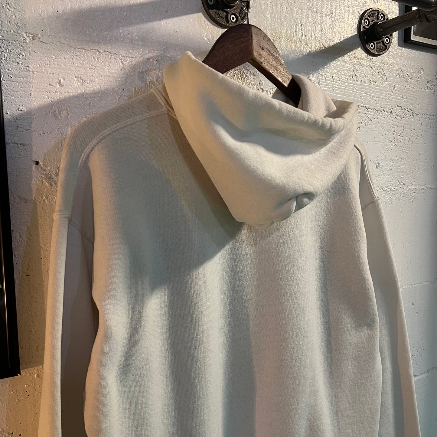 Vintage 2000's Wright State Collegiate Arch Logo Hoodie - Size Large - White/Green/Yellow - Distressed