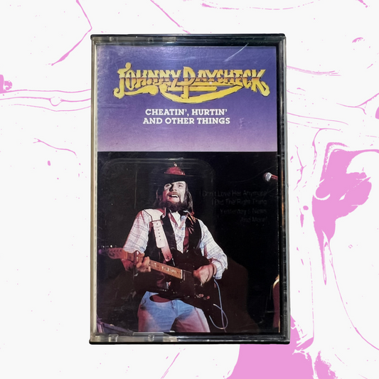 Vintage 1988 Johnny Paycheck 'Cheatin', Hurtin' And Other Things' Cassette Tape