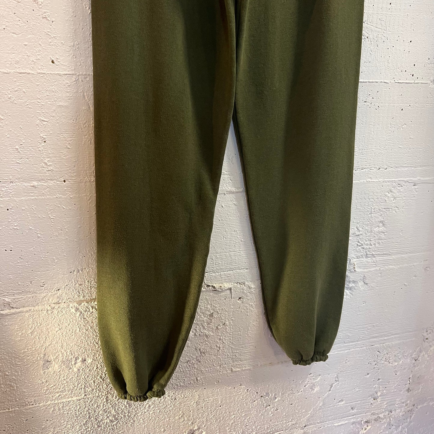 Vintage USMC Marines PT Sweatpants - Size Medium - Made In USA - Olive Green