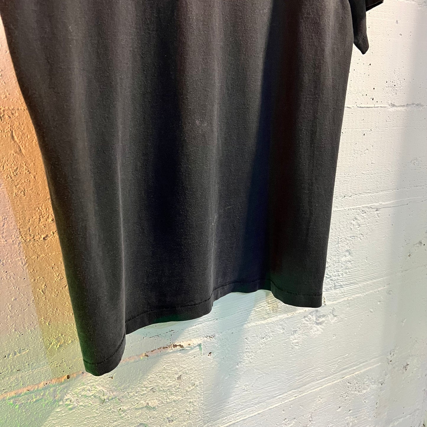 Vintage 90's Rare Pig Pen Psychedelic Alien Single Stitch Rave T-Shirt - Size XL - Made In USA - Faded Black