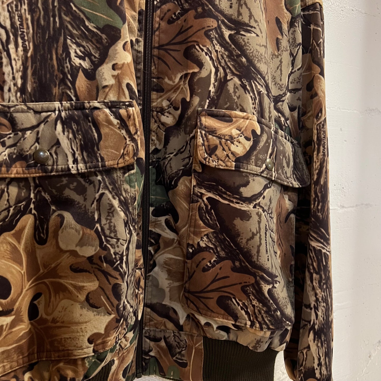 Vintage 90’s Cabela’s Advantage Classic Camo Zip Up Bomber Jacket - Size XL - Made In Canada - Earth Toned