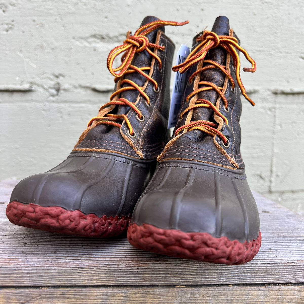 Vintage 90's L.L. Bean 6" Lace Up 'Bean Boot' - Size 6W/5M (BM) - Made In USA - Brown