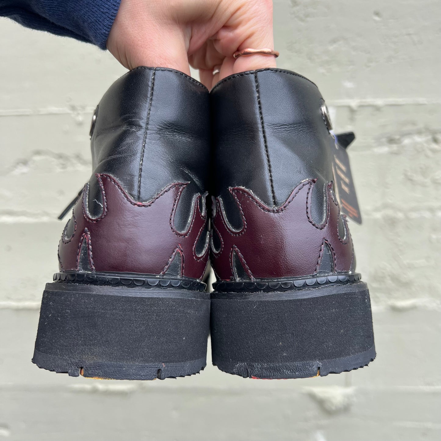 Vintage 90's Harley Davidson Women's Blaze Leather Chukka Boot - Size 6.5W/5M - Genuine Leather - Deadstock