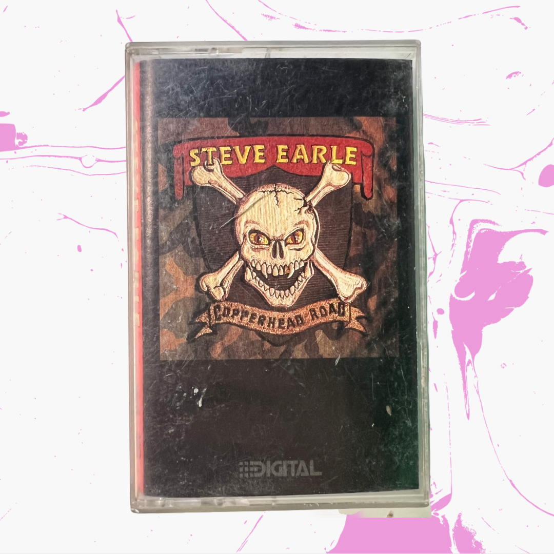 Vintage 1988 Steve Earle 'Copperhead Road' Cassette Tape