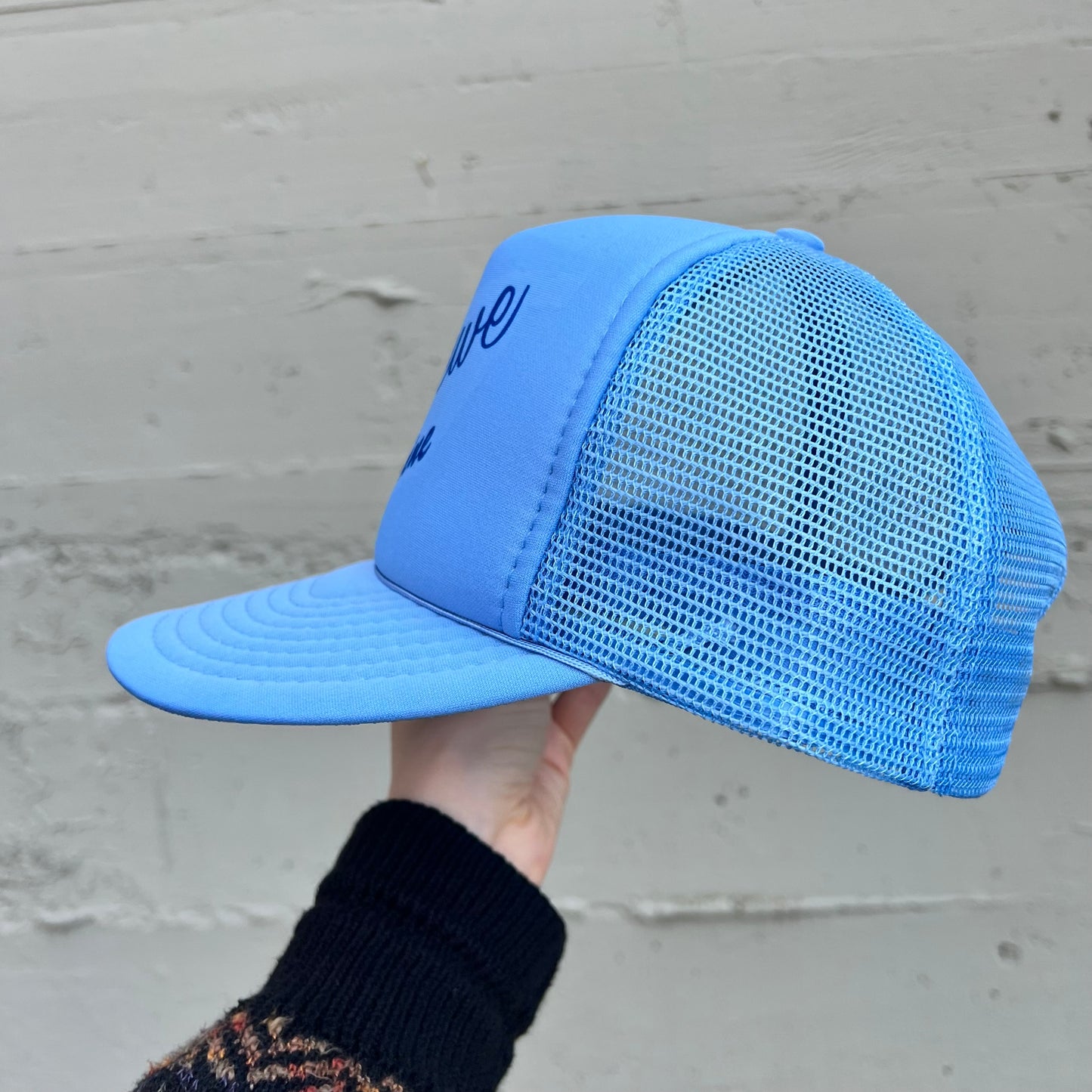 Vintage Schiewe Marine Mesh Snapback Hat - One Size - Blue
