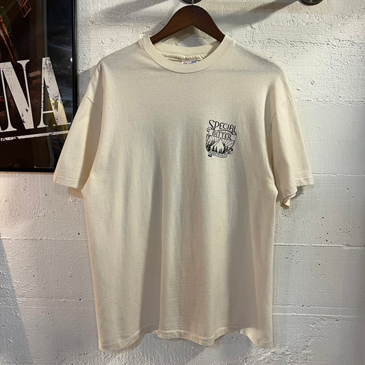 Vintage 90’s Special Bitter Pyramid Ales Single Stitch T-Shirt - Size Large - Made In USA - White/Black/Gold