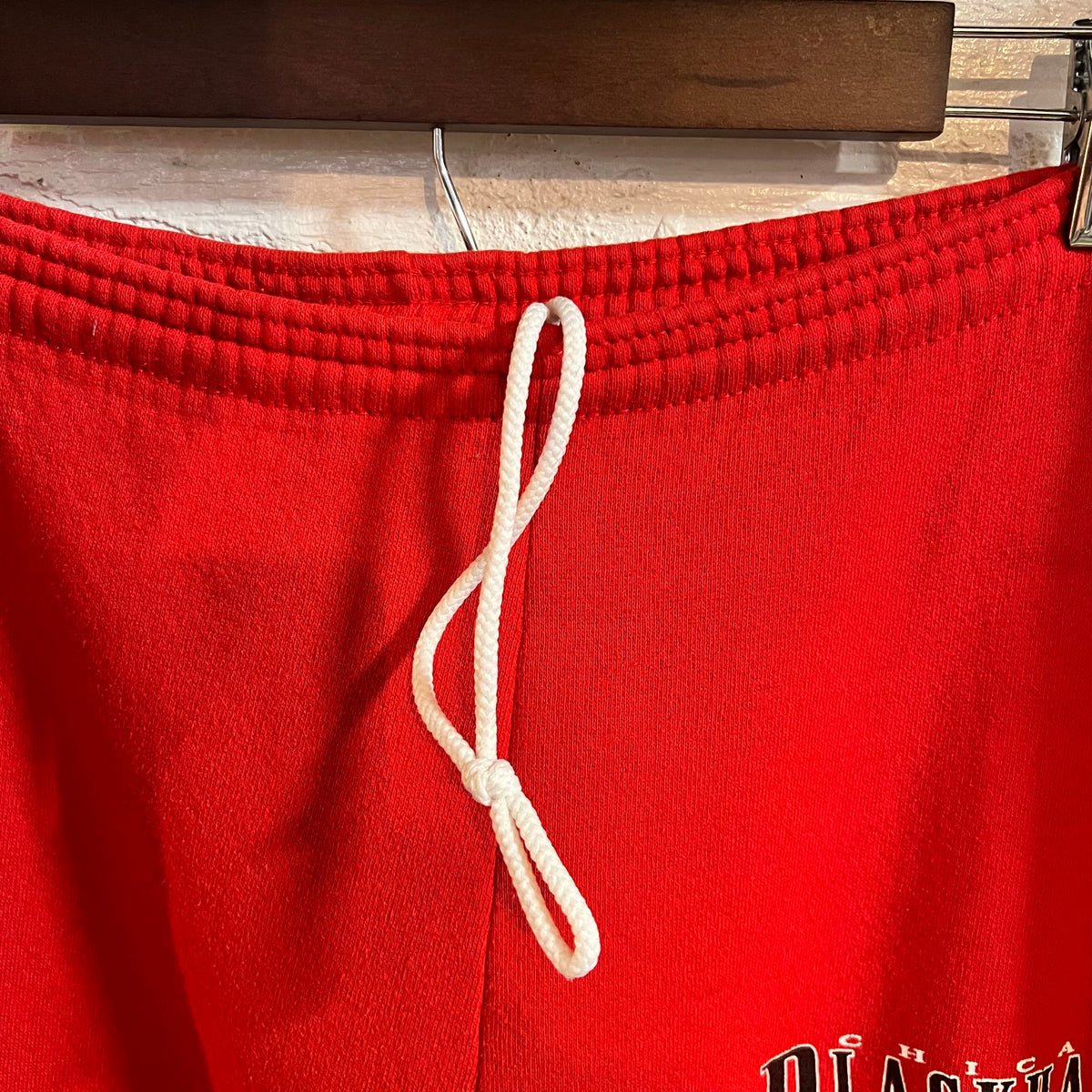 Vintage 90’s Chicago Blackhawks NHL Home Team Advantage Fleece Lined Sweatpants - Size XL (40) - Made In USA - Red