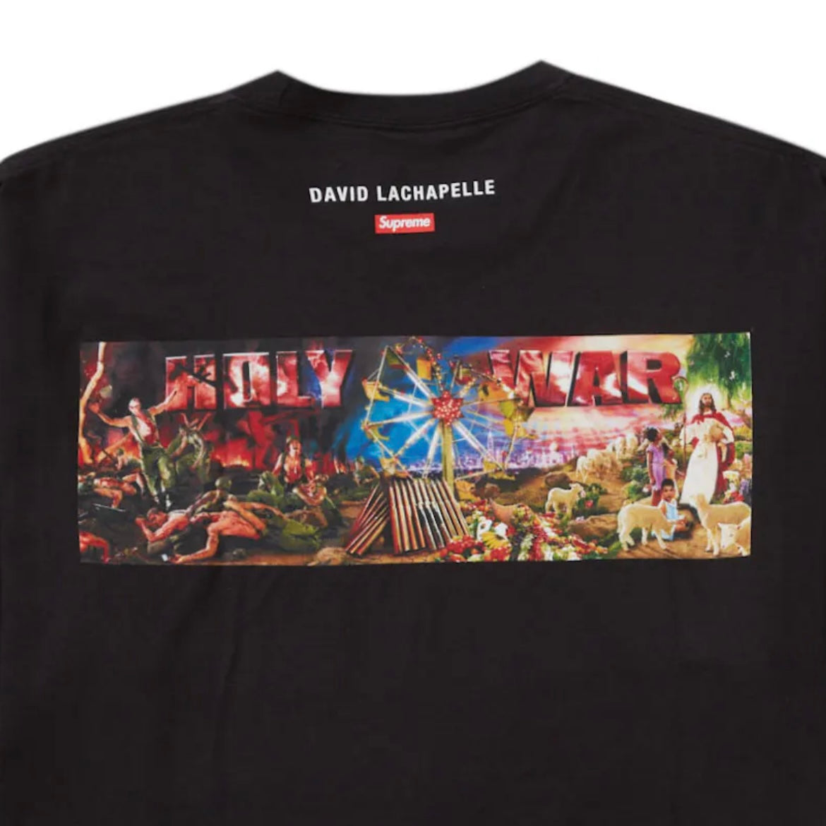 Supreme x David LaChapelle 'Holy War' T-Shirt - Size XL - Made In USA - Black