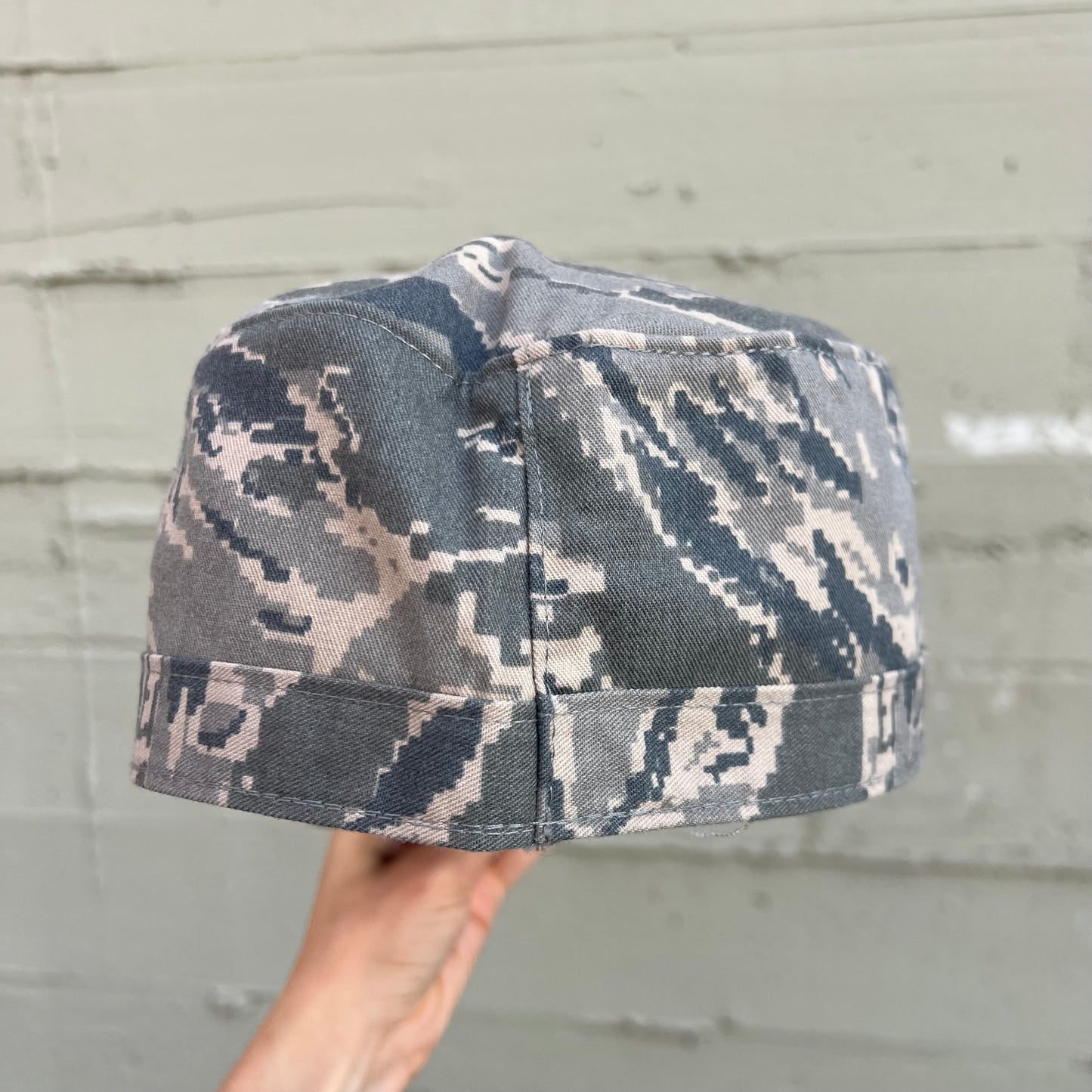 Vintage 2000's U.S. Military Digital Desert Camouflage Utility Cap - Size 7-3/8" - Made In USA - SPM1C1-08-D-1004