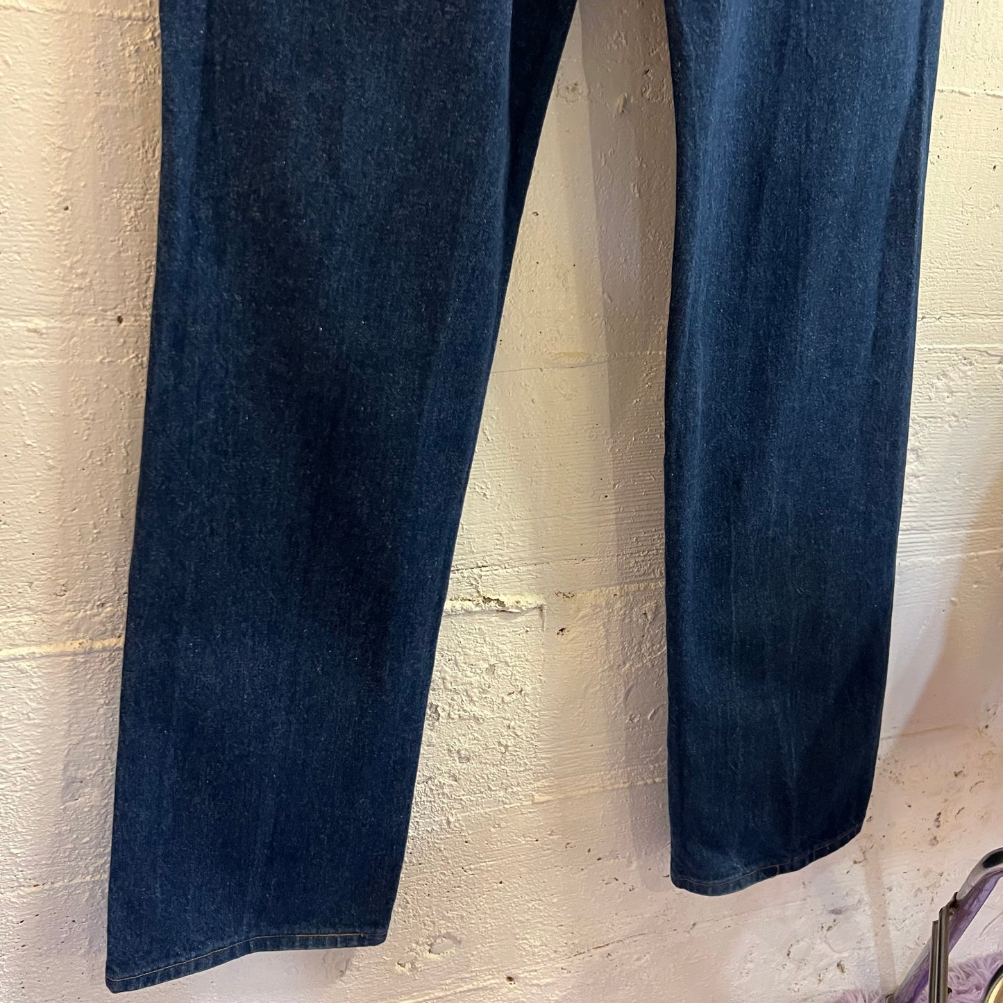 Vintage 90's Wrangler Cowboy Cut Dark Indigo Denim Jeans - Size 32" x 35"- 936PWD - Dark Indigo Denim - 100% Cotton