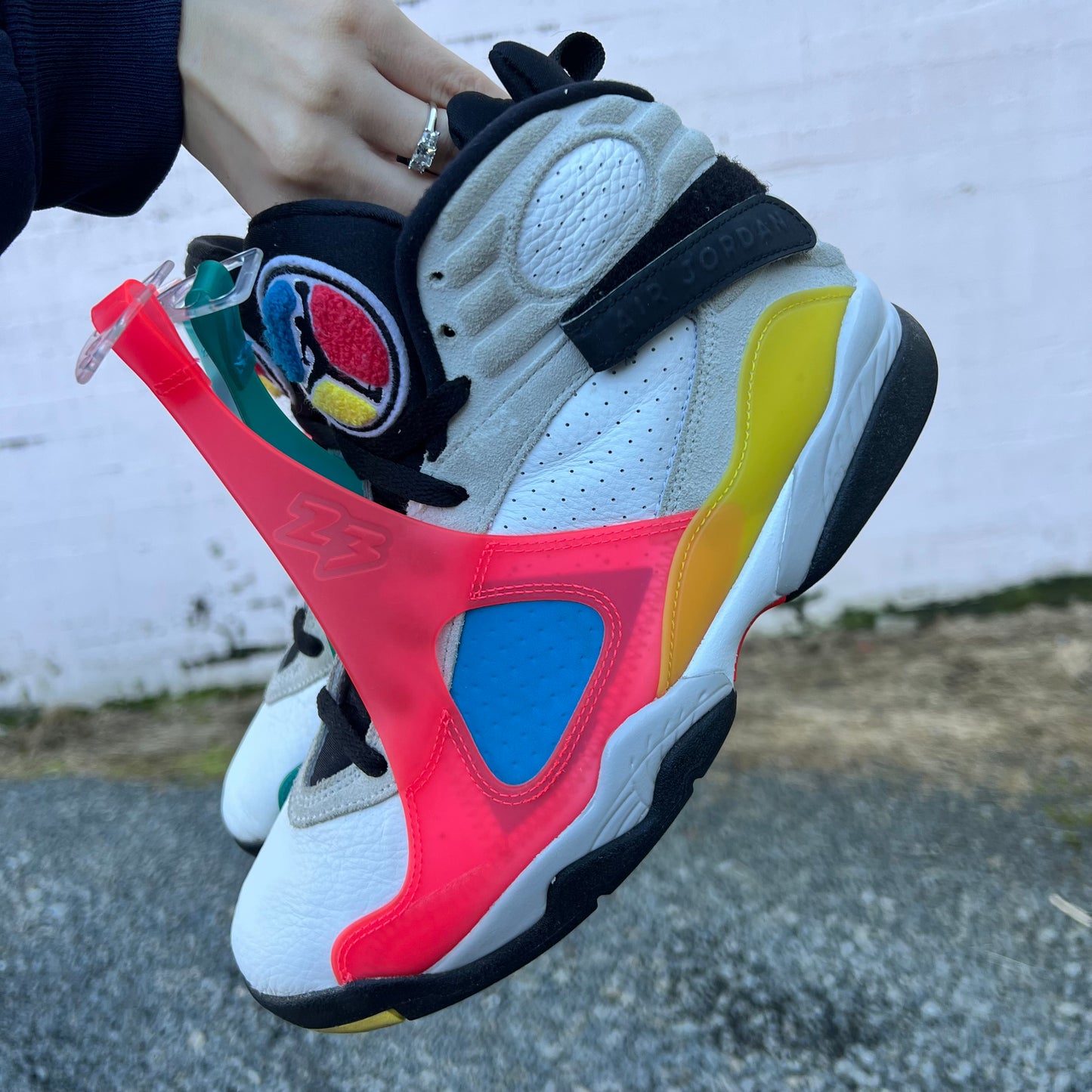 *Pre-Loved* Jordan 8 SP Retro SE - Size 8M/9.5W - White/Multicolor - BQ7666-100