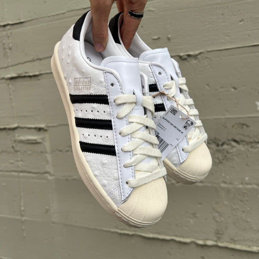 *New* Adidas Superstar Vintage Shell Toe 'Ostrich' -  Size 6.5W/5M - Cloud-White/Core-Black/Cream-White/