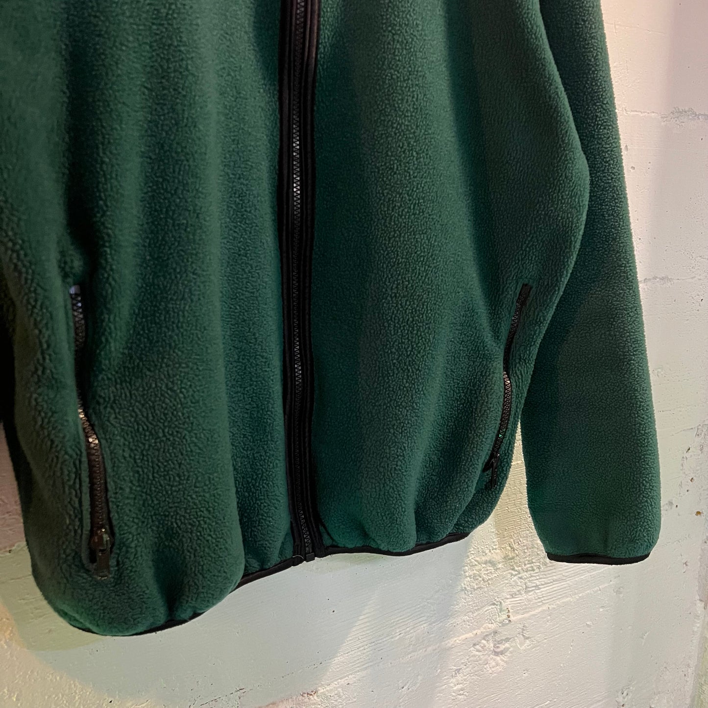 Vintage REI Polartec Zip Up Fleece Jacket - Size Large - Forest Green