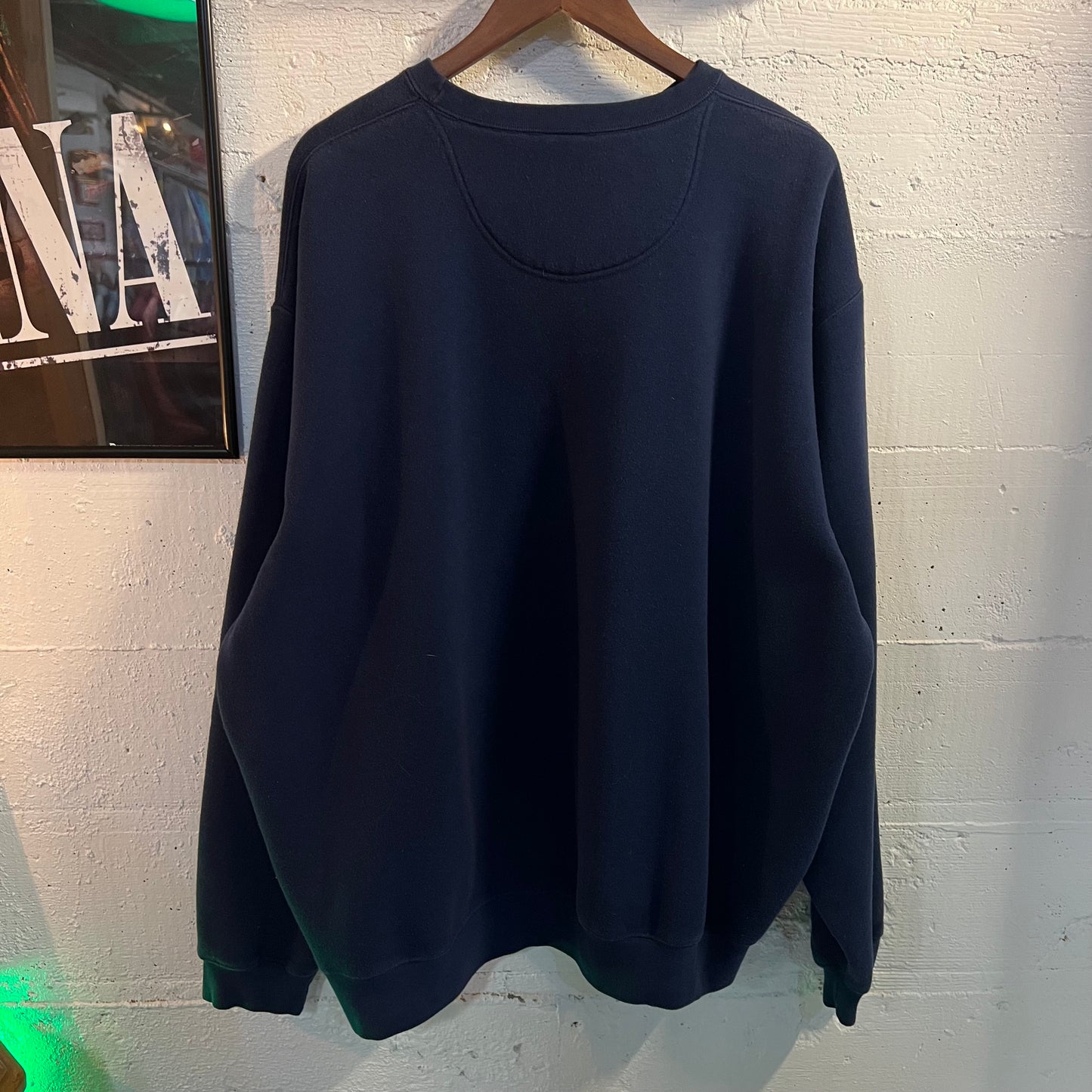 Vintage Faded Nike Carolina Tar Heels ‘UNC’ Crewneck Sweatshirt - Size XXL - Navy/Baby Blue