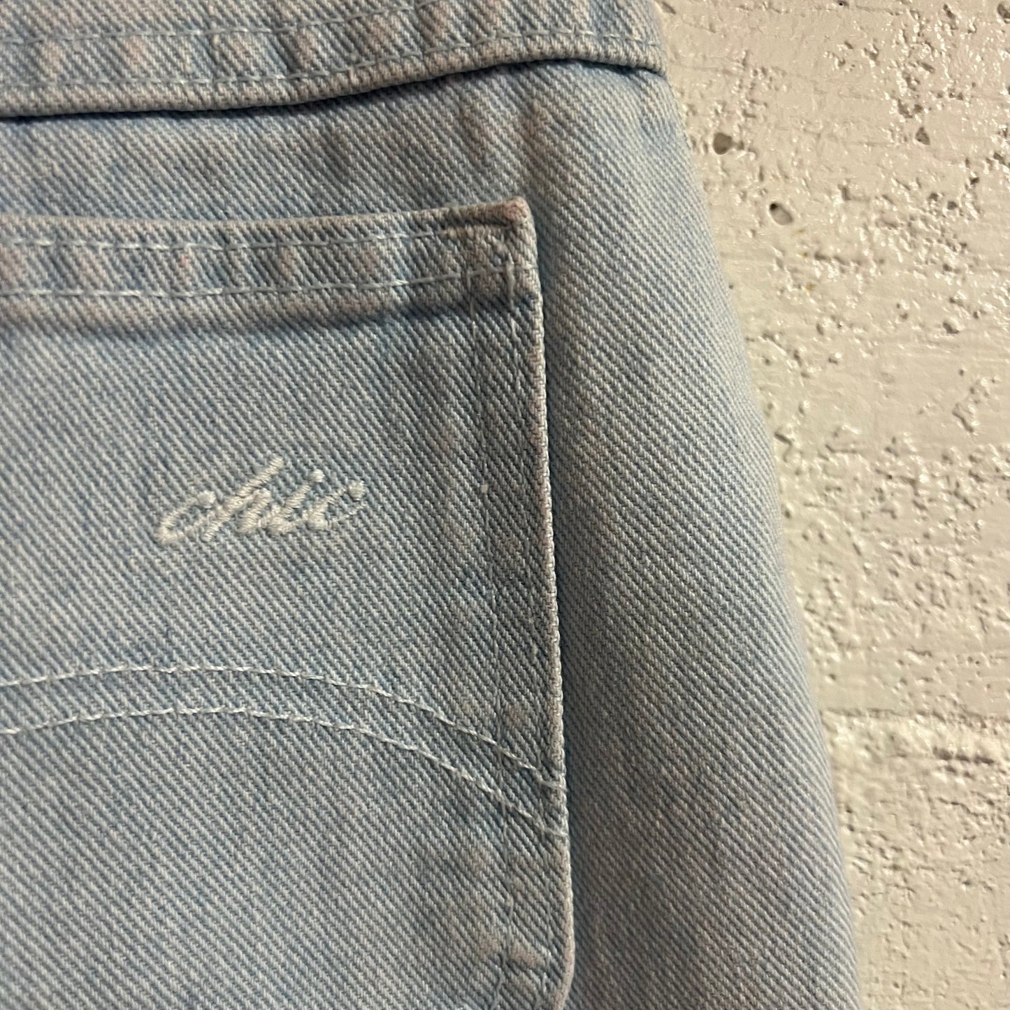 Vintage 80's Chic Light Wash High Rise Tapered Leg Denim Jeans - Size 10 Tall - Made In USA - 100% Cotton