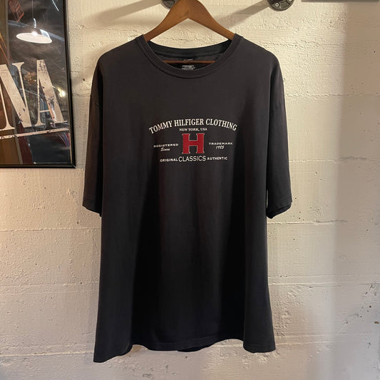 Vintage 2000’s Tommy Hilfiger Clothing Graphic T-Shirt - Size XL - Navy/White/Maroon