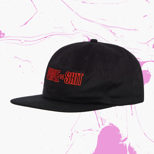 *New* Pleasures x Slipknot 'People' Embroidered Snapback Hat - O/S - Black/Red