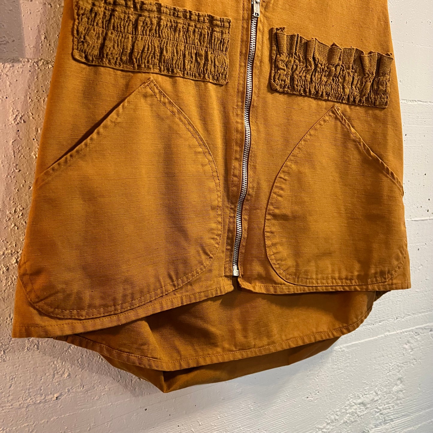 Vintage 1950's Western Field By Montgomery Ward Canvas Hunting Vest - Size Medium - Made In Japan -