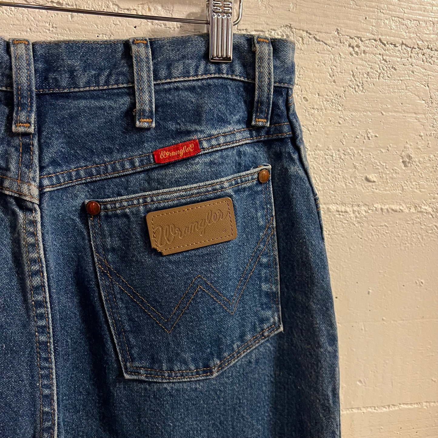 Vintage 90's Wrangler Women's Cowboy Cut High Rise Denim Jeans - Size 13/14 X 32 -  Made In USA - 12MWZG