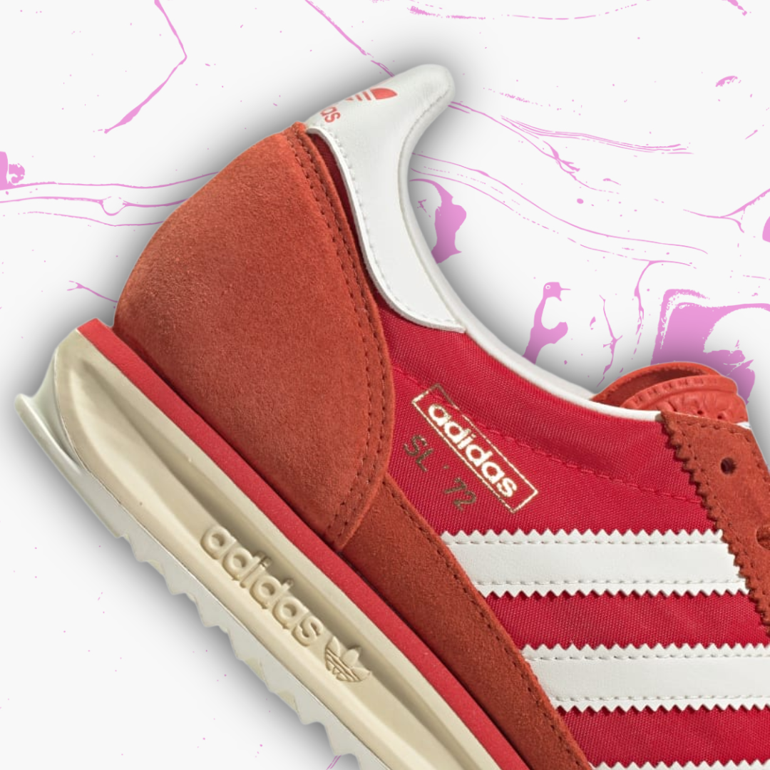 *New* Adidas Originals SL 72 RS Shoes - Size 10.5M/11.5W - JH8642 - Preloved Red/Core White/Pure Ruby
