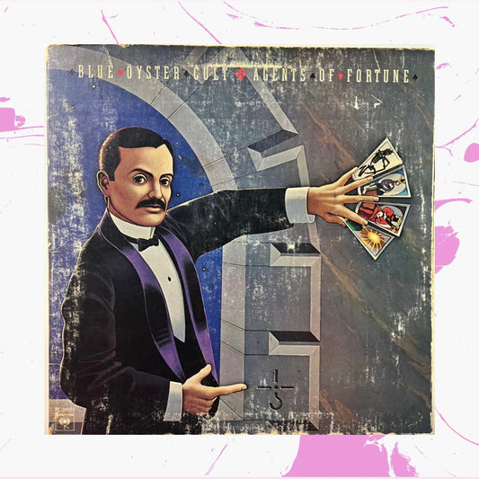 Vintage 1976 Blue Oyster Cult 'Agents Of Fortune' LP Vinyl Record