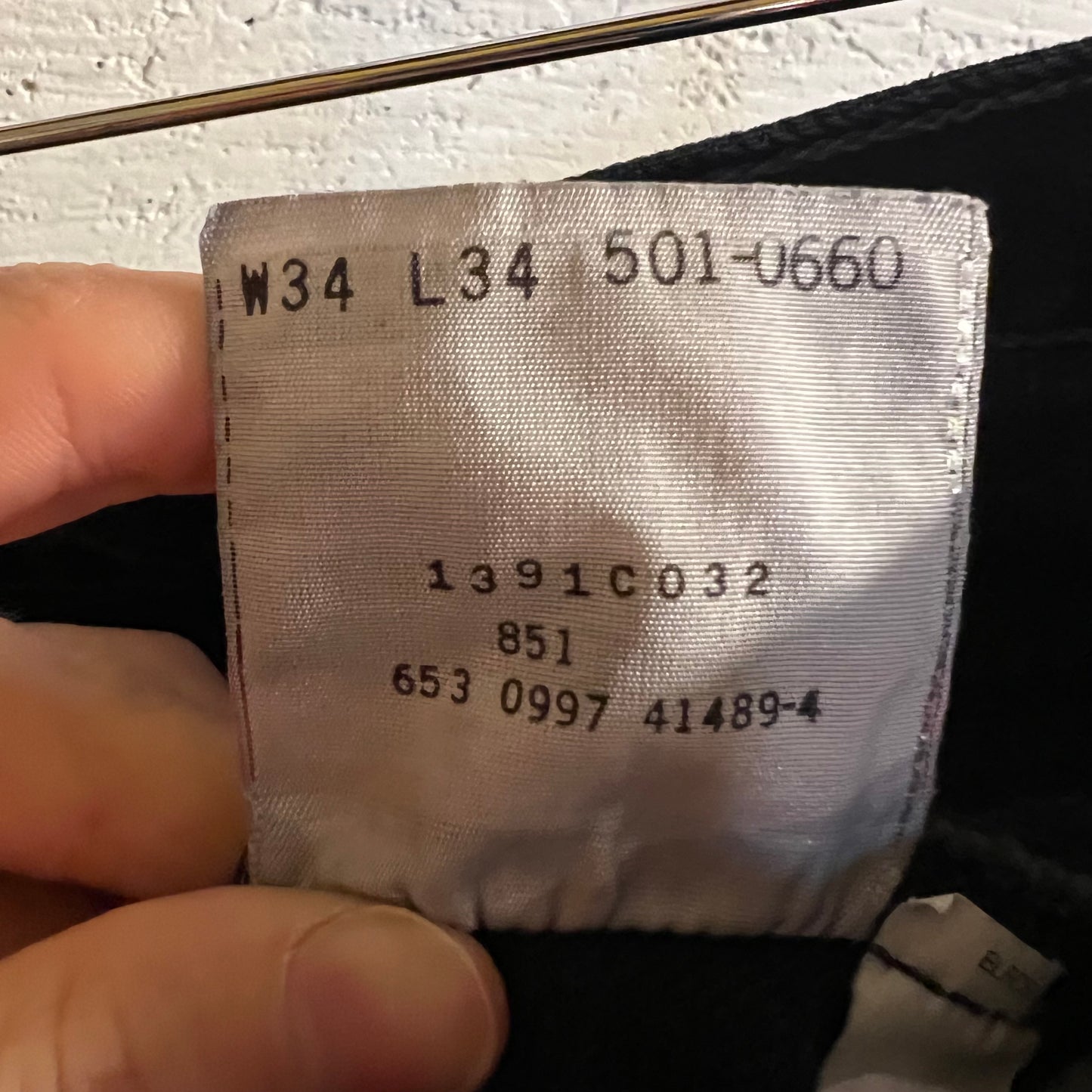 Vintage 90's Levi's 501 Overdyed Black Denim Jeans - Size 33" x 33.5" - Made In USA - Black