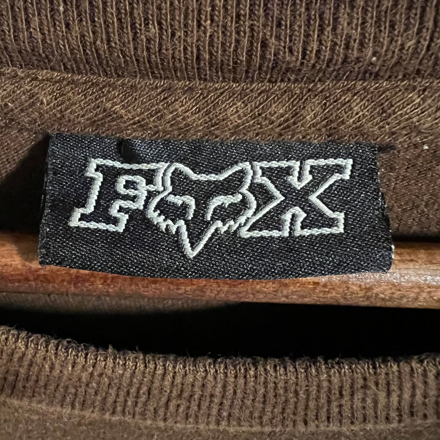 Vintage 2000's Fox Racing Graphic T-Shirt - Size XL - Brown/Light-Blue